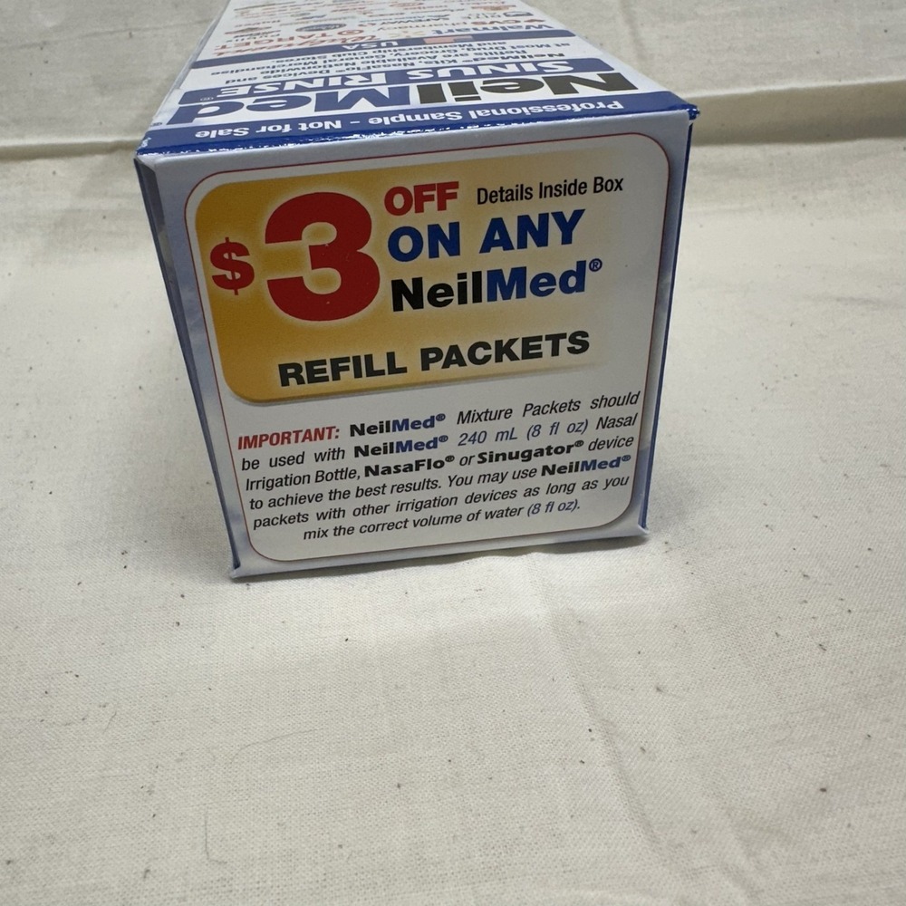 NeilMed Sinus Rinse All Natural Relief Saline Nasal Irrigation Kit 8oz Bottle - Picture 5 of 6